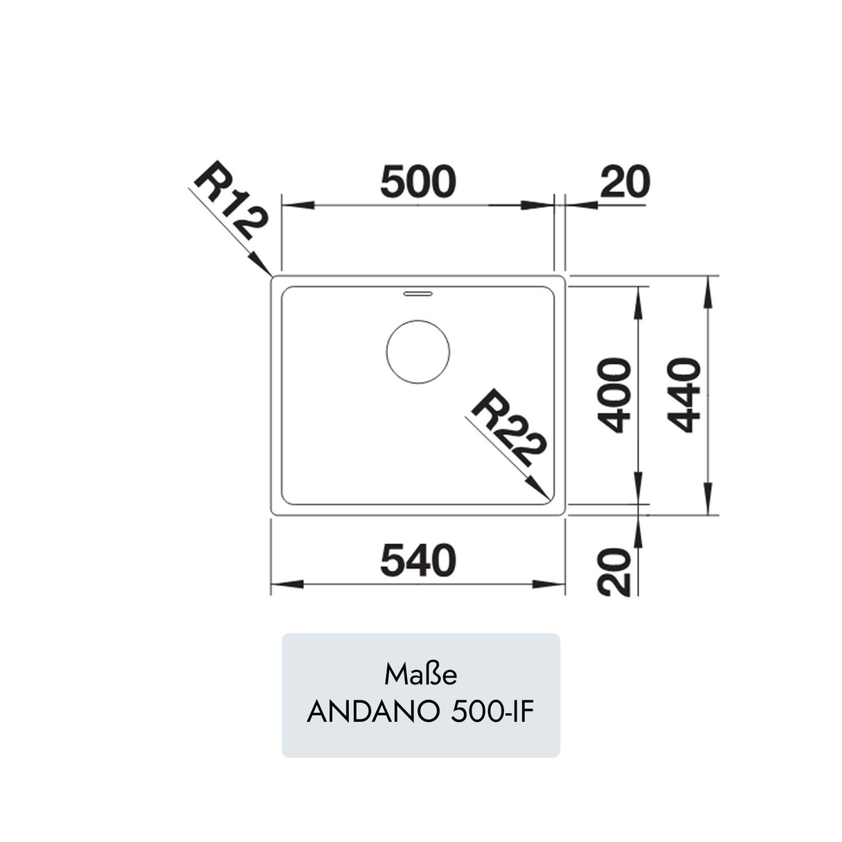 Blanco ANDANO 500-IF