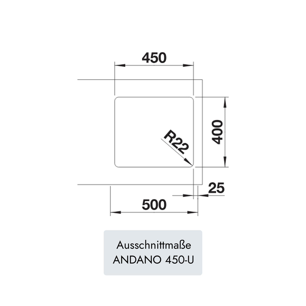 Blanco ANDANO 450-U
