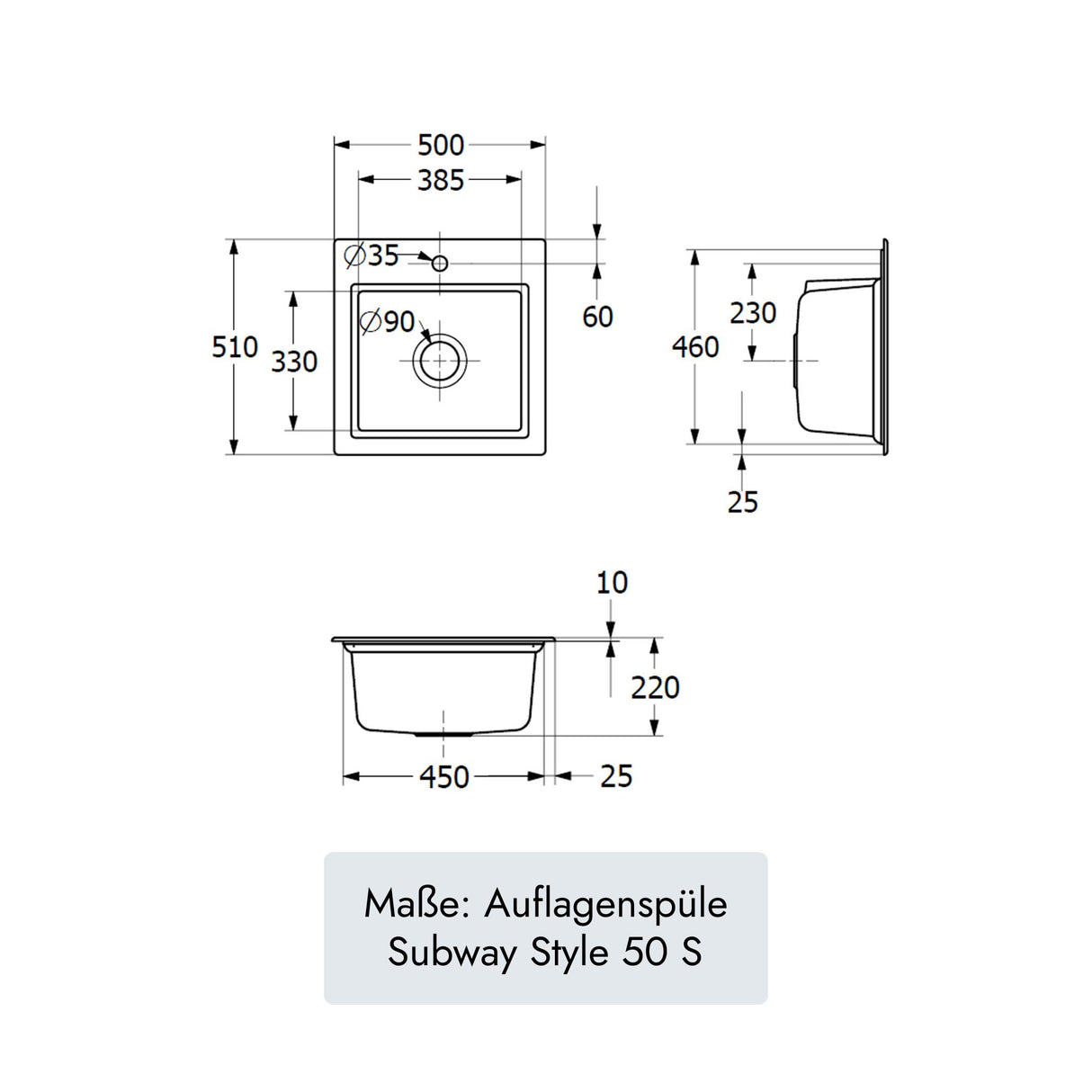 Villeroy & Boch Subway Style 50 S