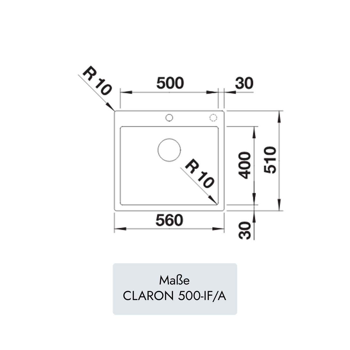 Blanco CLARON 500-IF/A