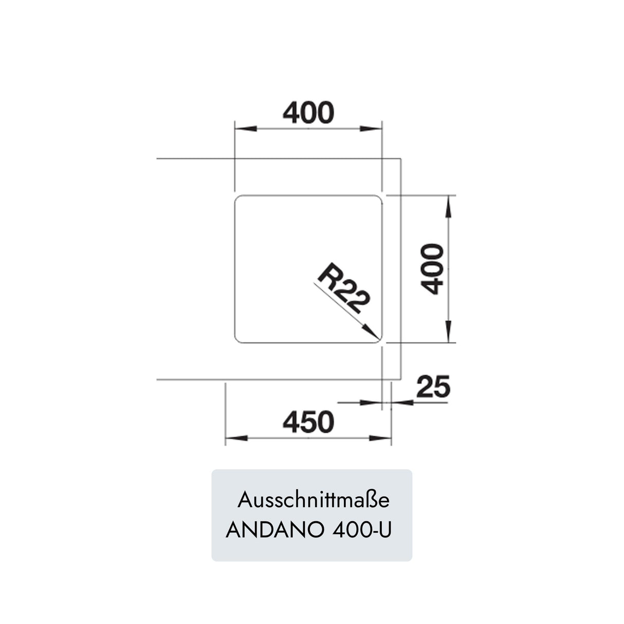 Blanco ANDANO 400-U