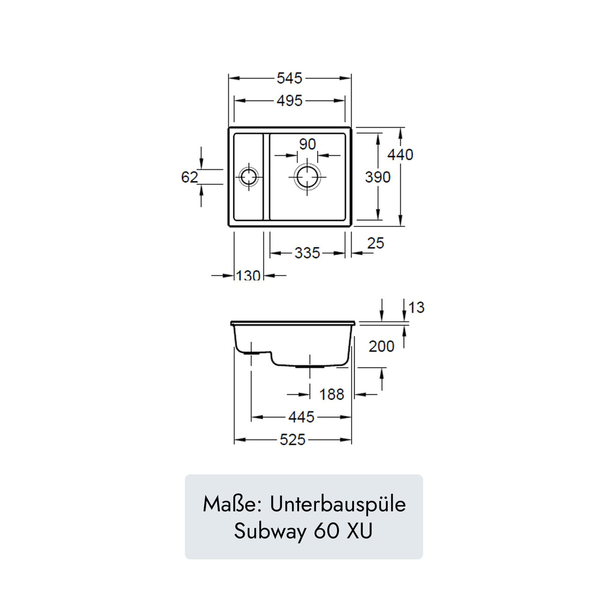 Villeroy & Boch Subway 60 XU