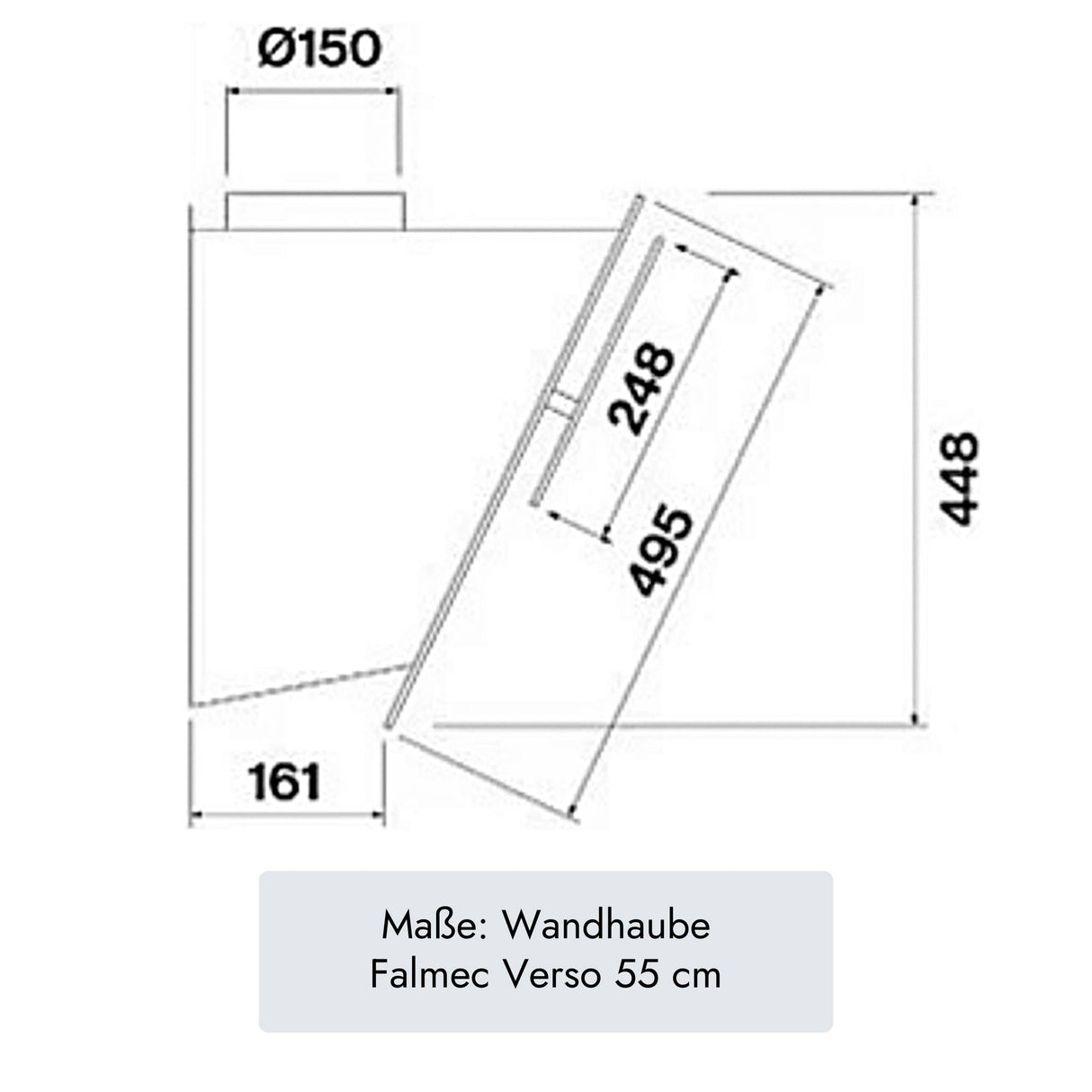 Falmec Verso Kopffreihaube