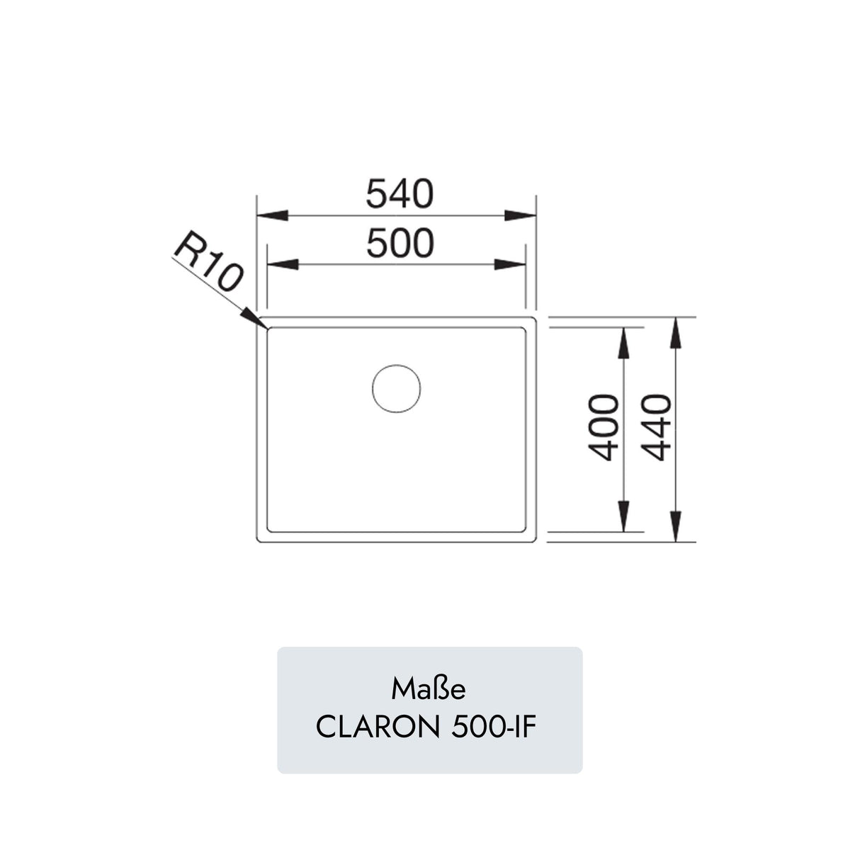 Blanco CLARON 500-IF