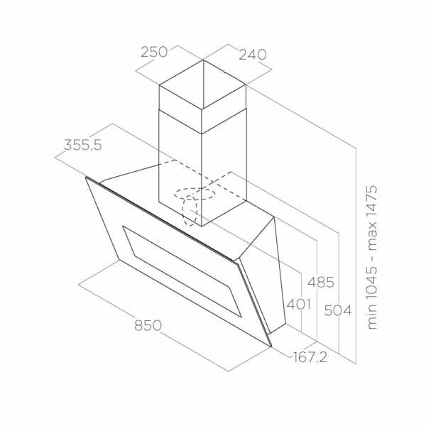 Kopffreihaube Elica Bloom-S