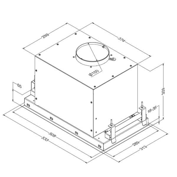 Lüfterbaustein Novy Crystal