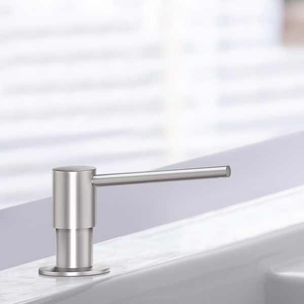 Villeroy & Boch Seifenspender rund Edelstahl massiv