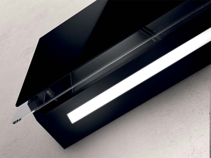 Elica Elle-S Weißes/Schwarzes Glas