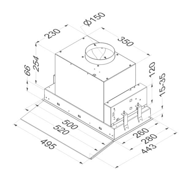 Flachschirmhaube Novy Fusion