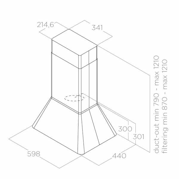 Inselhaube Ikona Schwarz