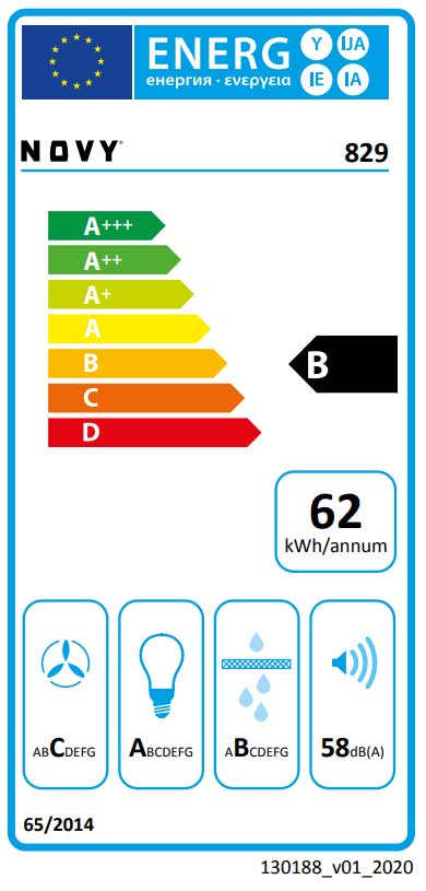 Lüfterbaustein Novy Essence Edelstahl