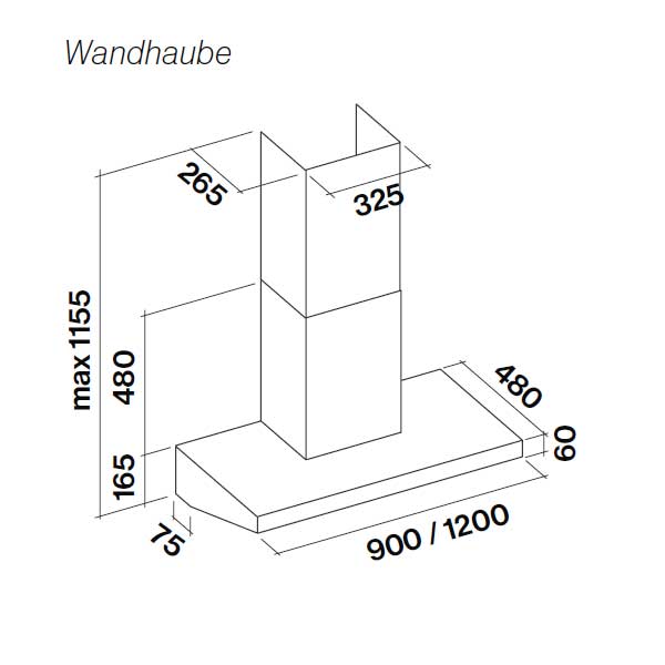 Wandhaube Marte Pro von Falmec