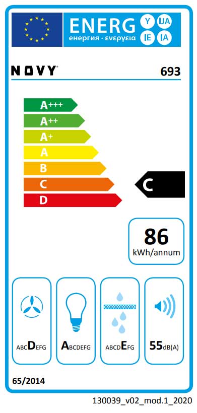 Flachschirmhaube Novy Moveline