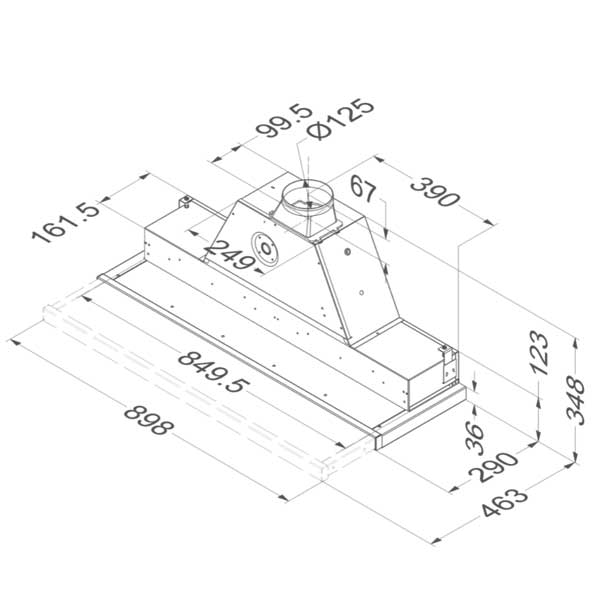 Flachschirmhaube Novy Moveline