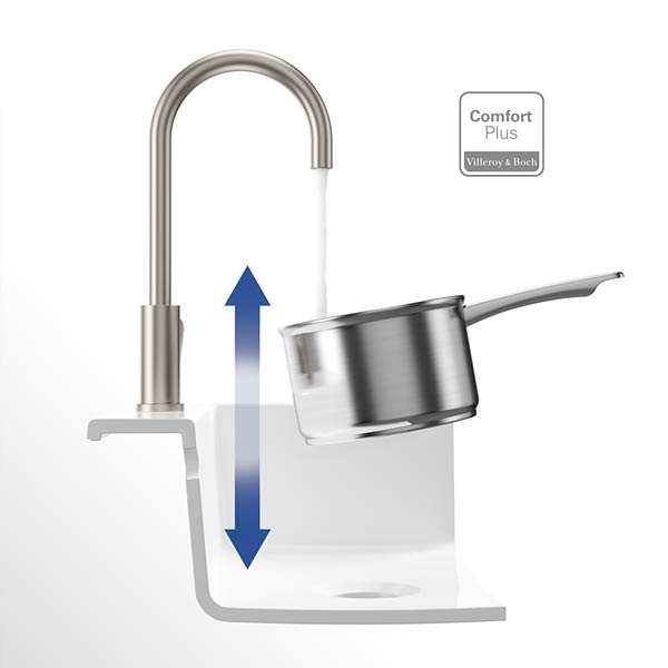 Villeroy & Boch Umbrella Edelstahl massiv Armatur