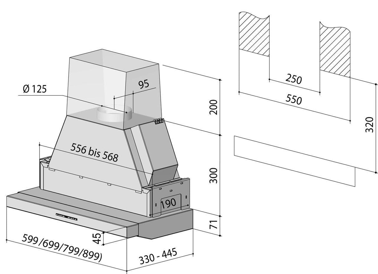 Einbauhaube Berbel Firstline Touch BEH FLT