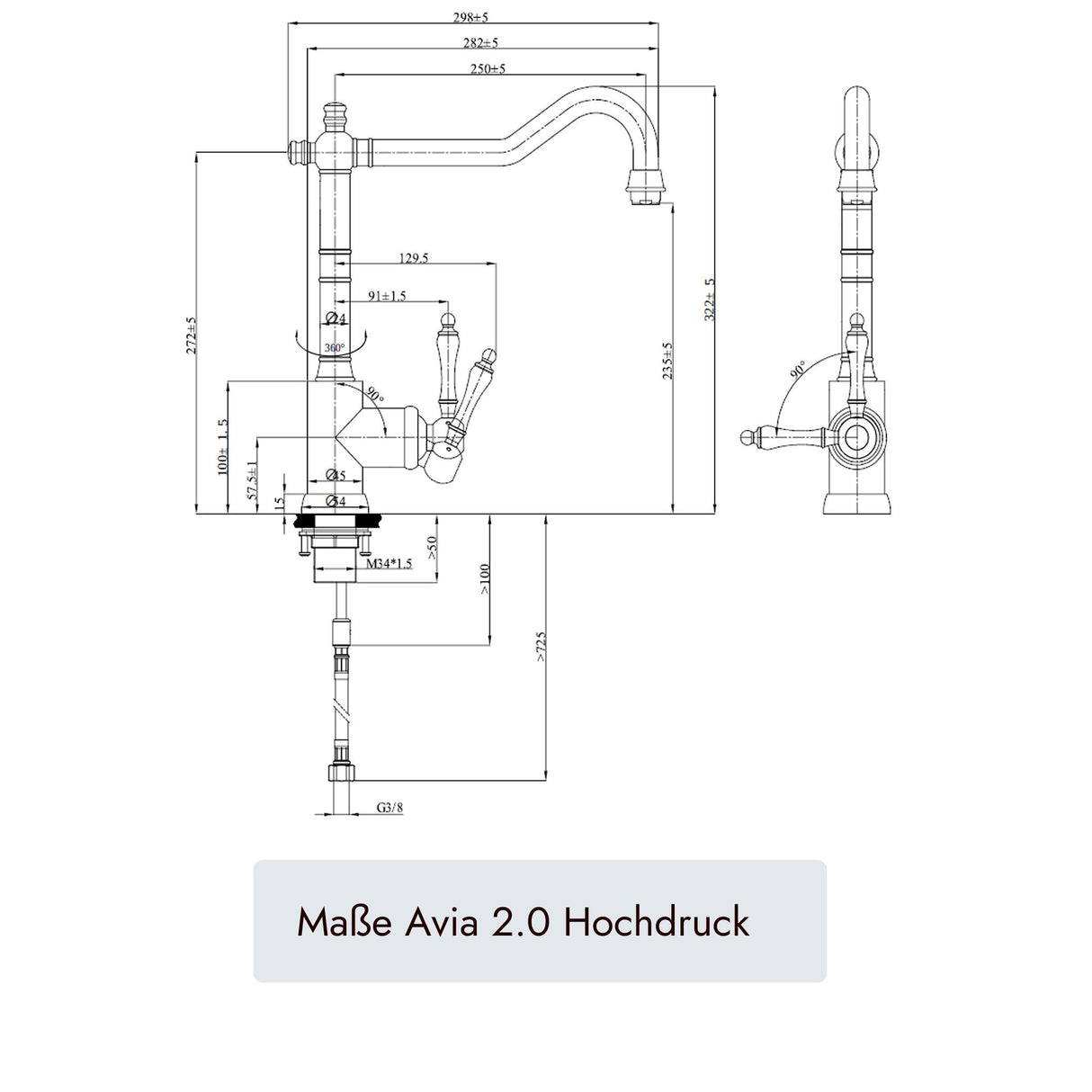 Villeroy & Boch Avia 2.0. Armatur