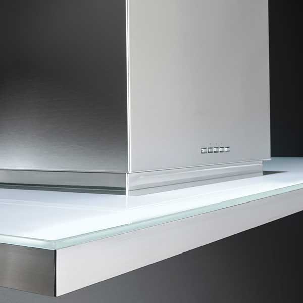 Falmec Inselhaube Zenith NRS mit Glaspaneel