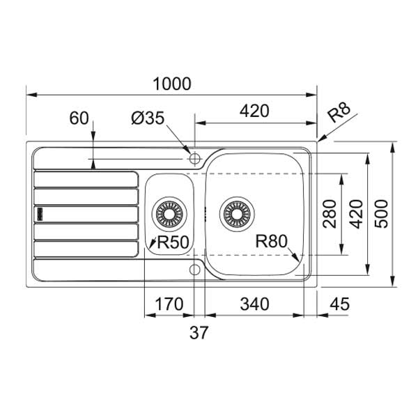 Franke Spark SKX 651-100