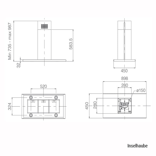 Elica Galaxy Dunstabzugshaube