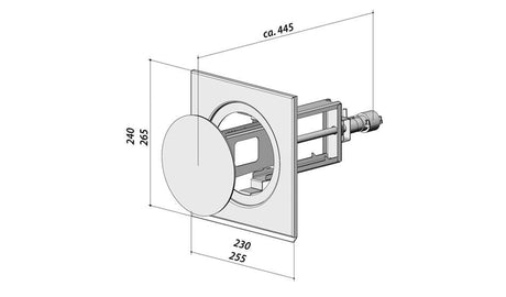 Berbel BMK-Z 150 bT Zuluft Mauerkasten