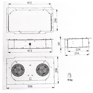 Falmec Flachmotor für Down Draft