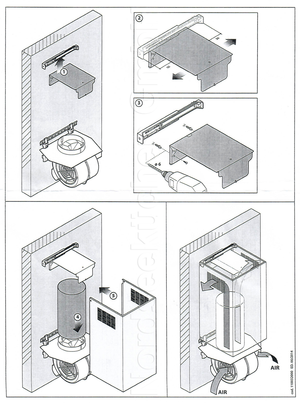 Umluftweiche Falmec für Wandhauben 
