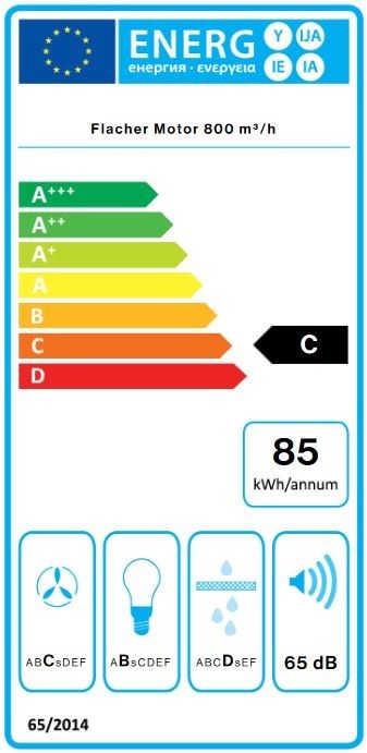 Falmec Sirio Deckenlüfter weißes Glas
