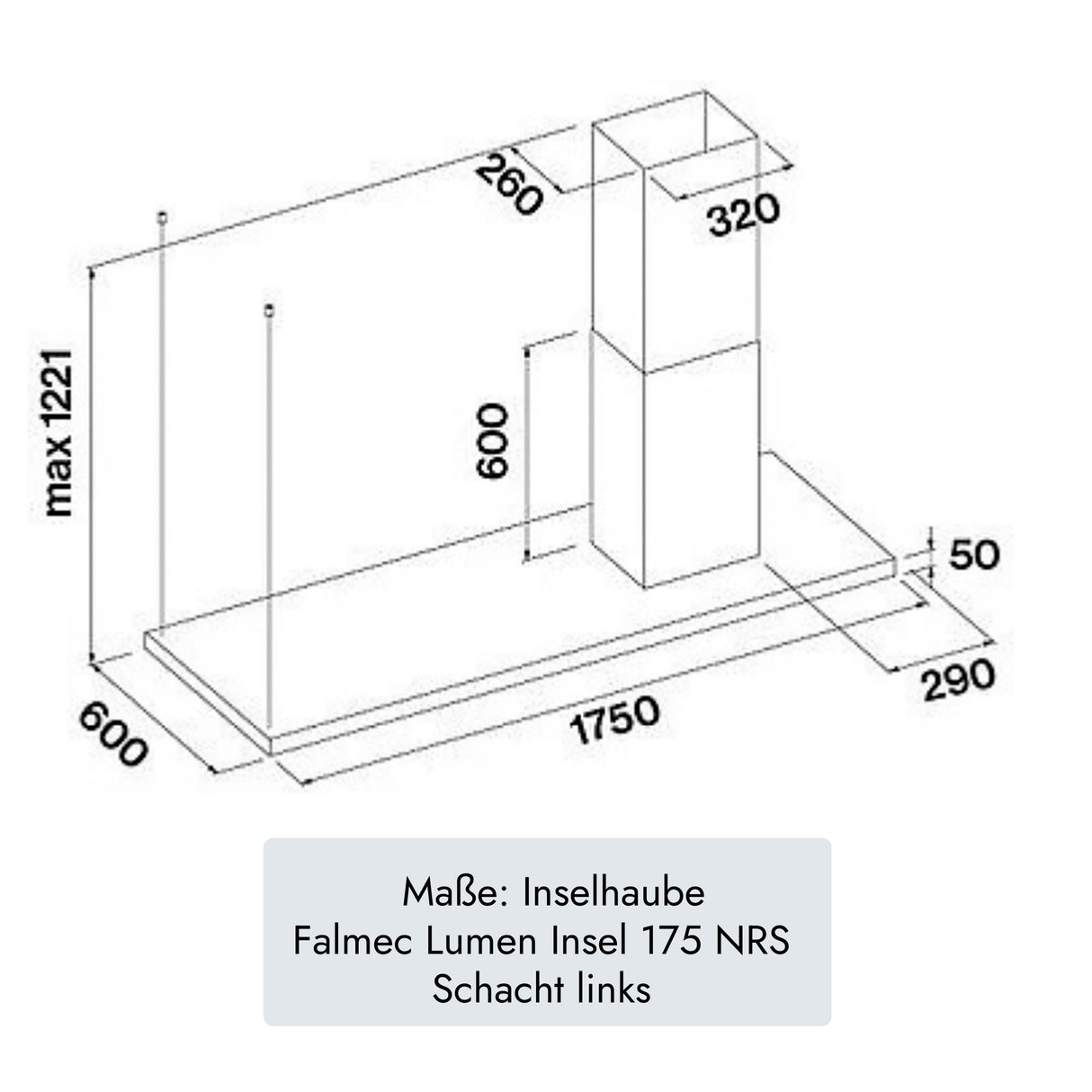 "Falmec Lumen Insel 175 NRS" von Falmec (Bild 11).  /  /