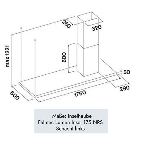 "Falmec Lumen Insel 175 NRS" von Falmec (Bild 11).  /  /