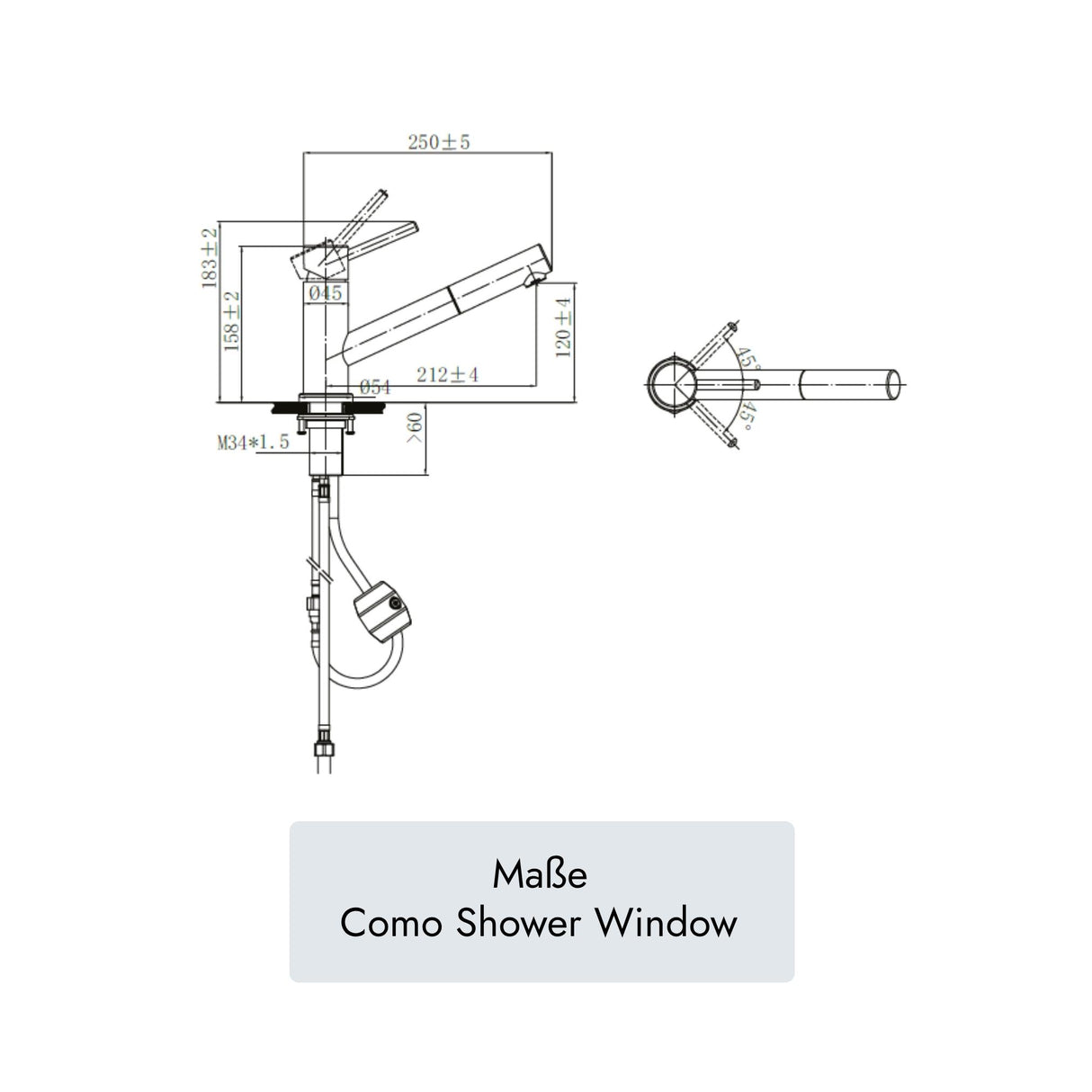 Villeroy & Boch Como Shower Window
