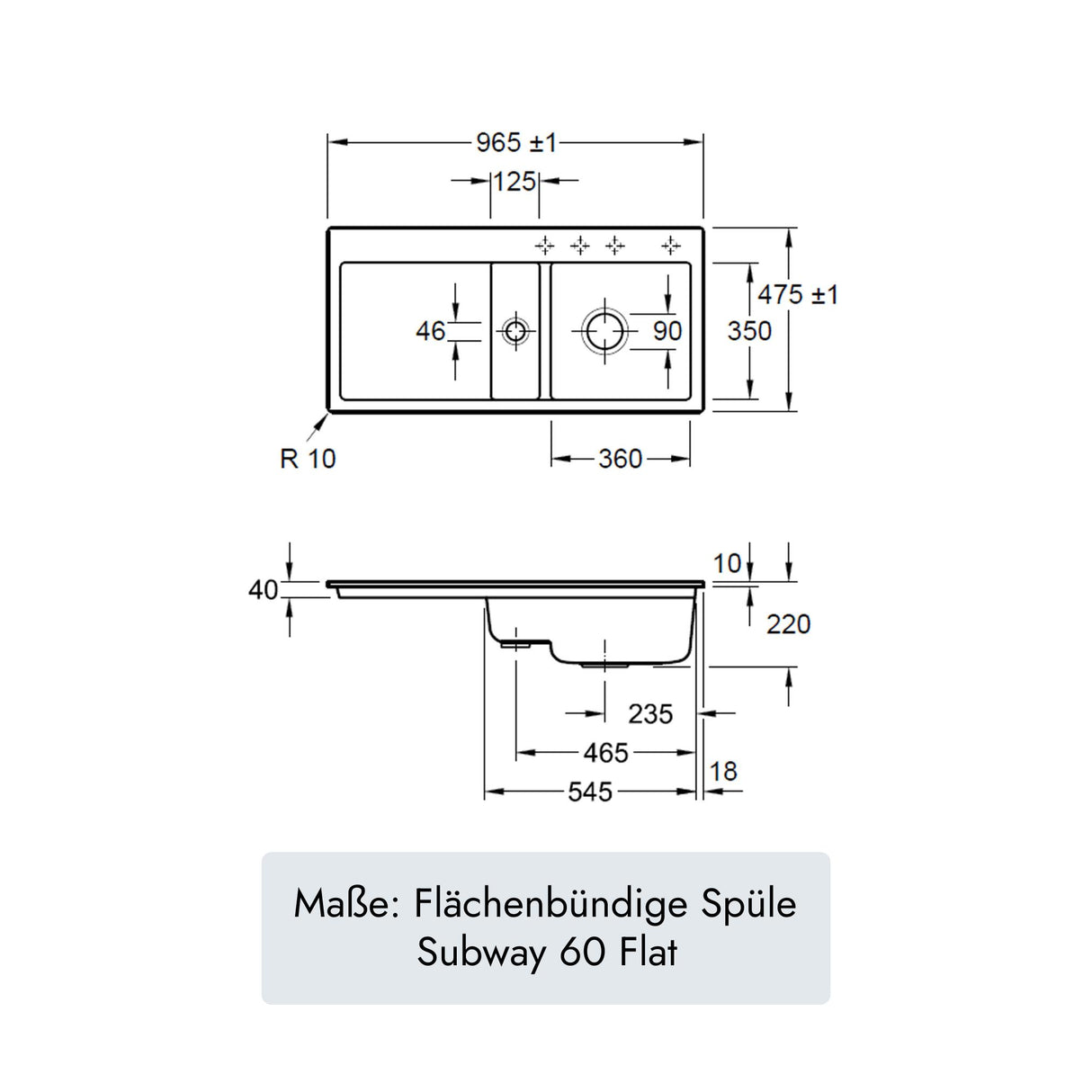 Villeroy & Boch Subway 60 Flat