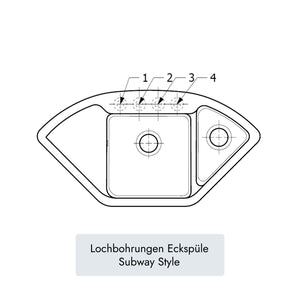 Villeroy & Boch Subway Style Eckspüle