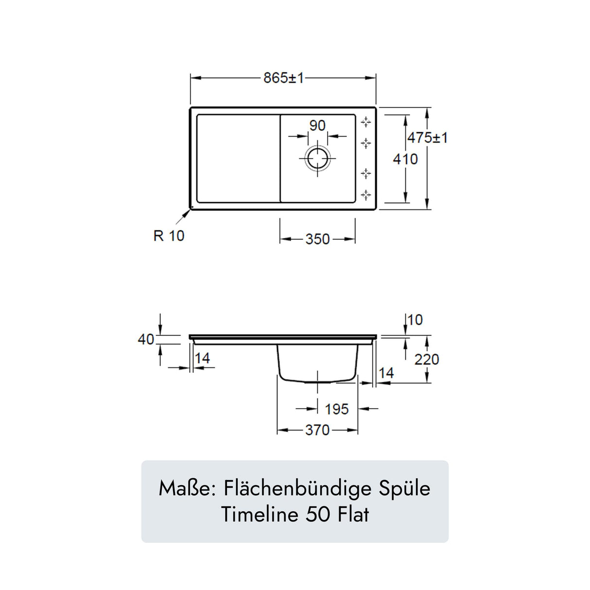 Villeroy & Boch Timeline 50 Flat