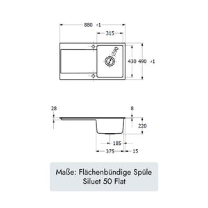 Villeroy & Boch Siluet 50 Flat