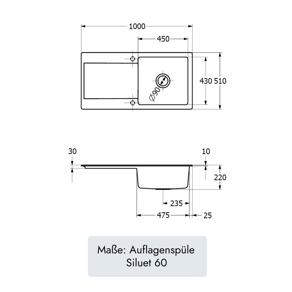 Villeroy & Boch Siluet 60