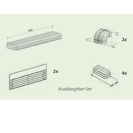 Berbel Ausblasgitter-Set