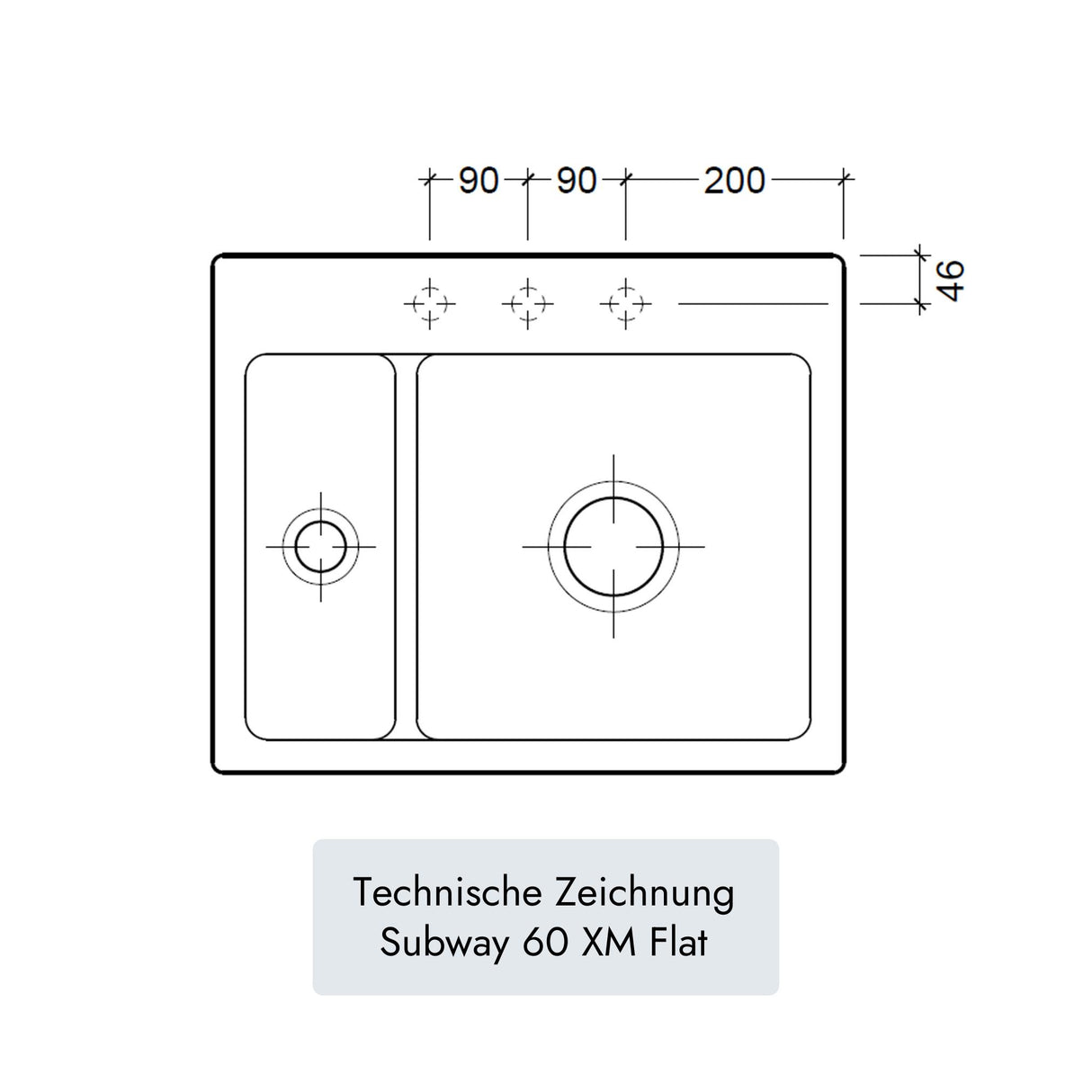 Villeroy & Boch Subway 60 XM Flat