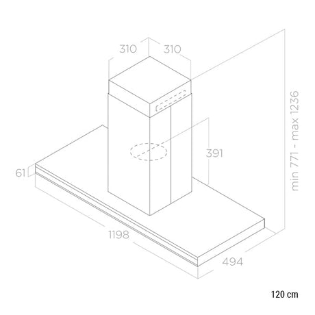 Elica Element Island Inselhaube