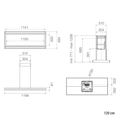 Elica Element Island Inselhaube