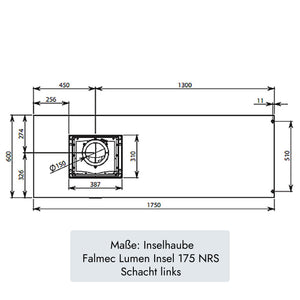 "Falmec Lumen Insel 175 NRS" von Falmec (Bild 13).  /  /