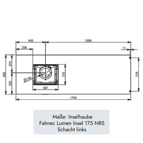 "Falmec Lumen Insel 175 NRS" von Falmec (Bild 13).  /  /