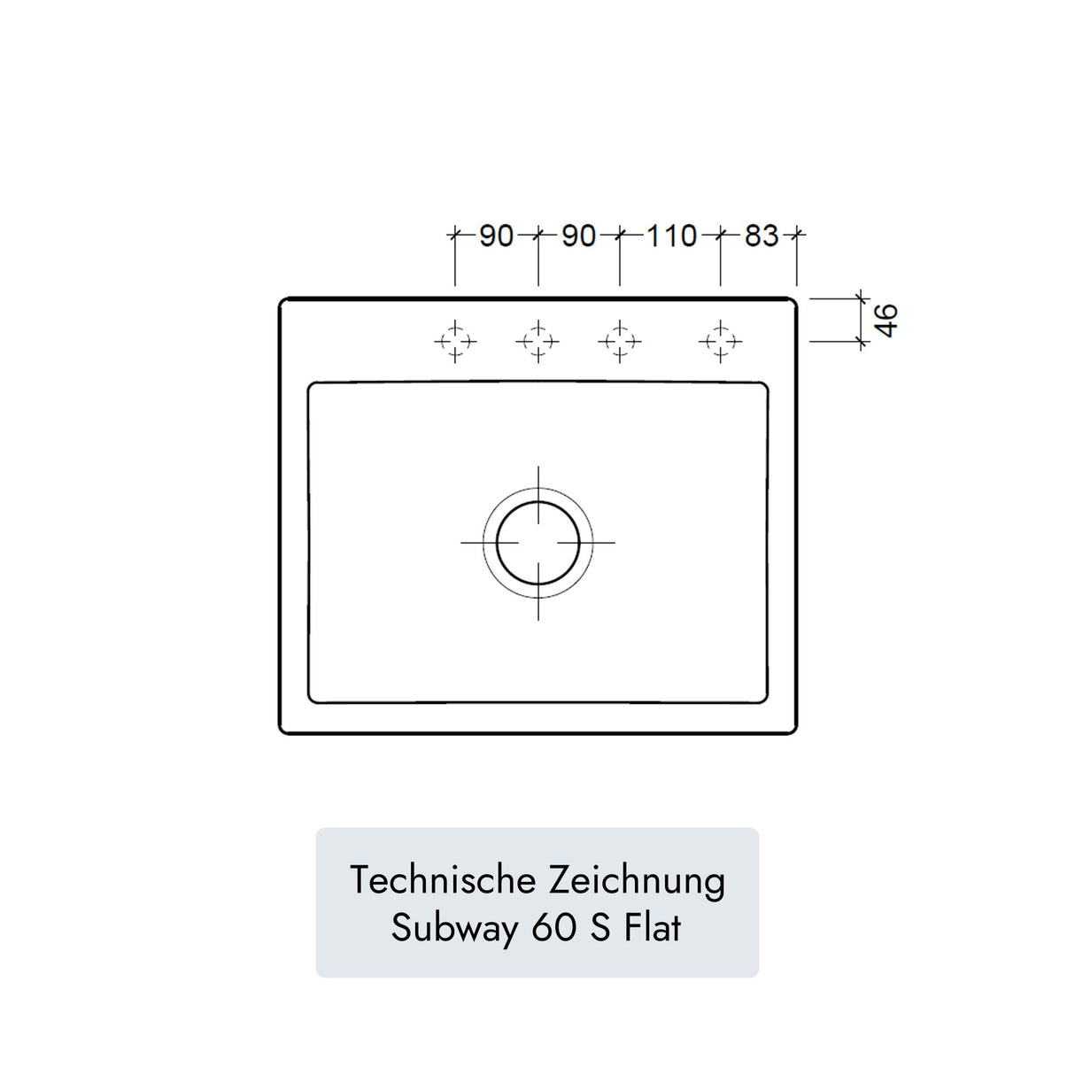 Villeroy & Boch Subway 60 S Flat
