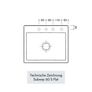 Villeroy & Boch Subway 60 S Flat