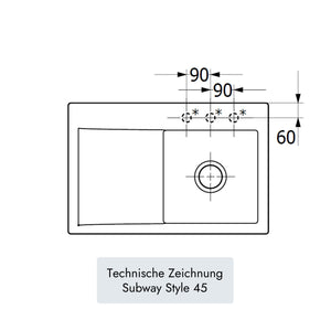 Villeroy & Boch Subway Style 45