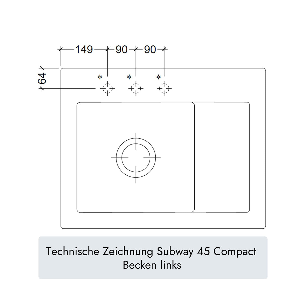 Villeroy & Boch Subway 45 Compact
