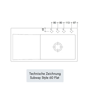 Villeroy & Boch Subway Style 60 Flat