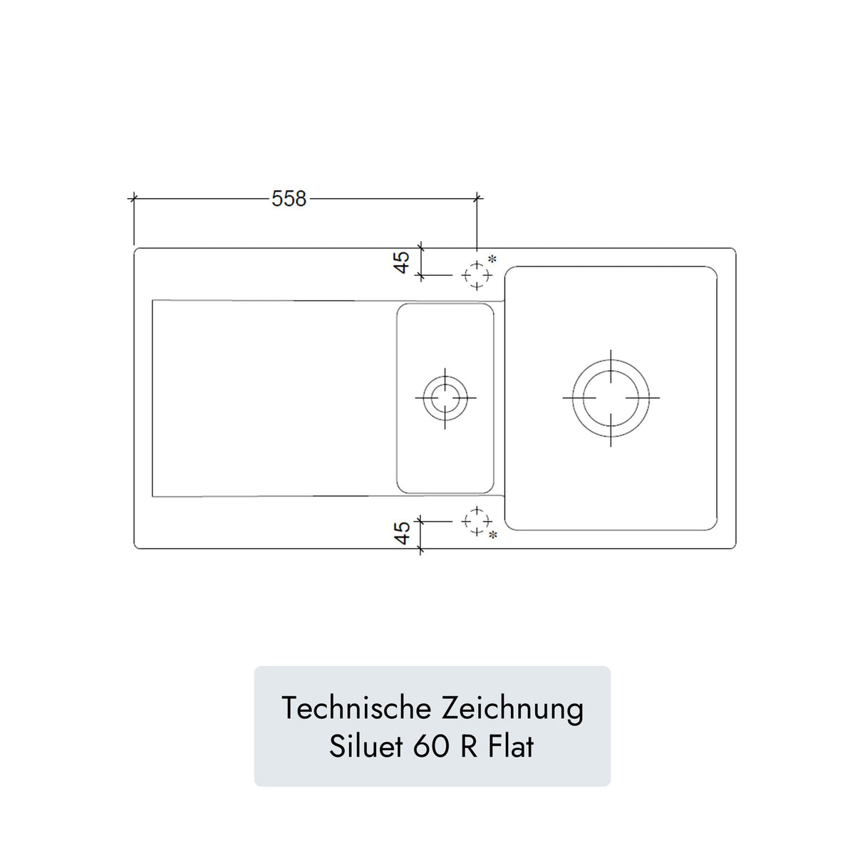 Villeroy & Boch Siluet 60 R Flat