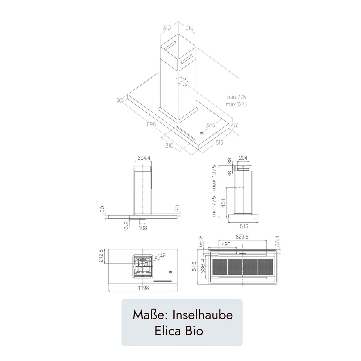"Elica Bio Wand - und Inselhaube" von Elica (Bild 14).  /  /