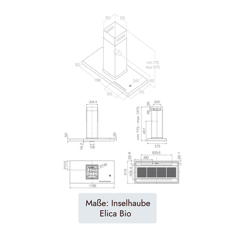 "Elica Bio Wand - und Inselhaube" von Elica (Bild 14).  /  /